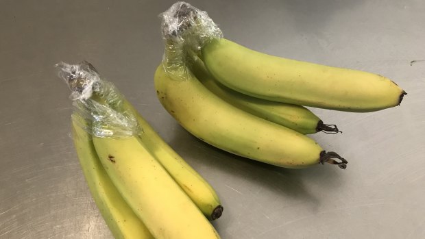 A reader suggests wrapping the stems of bananas in plastic to keep them from ripening too fast.