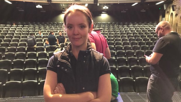 UQ student union president Georgia Millroy after the historic vote.