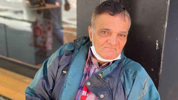 Business was slow for Big Issue vendor Gamal Elkassaby.