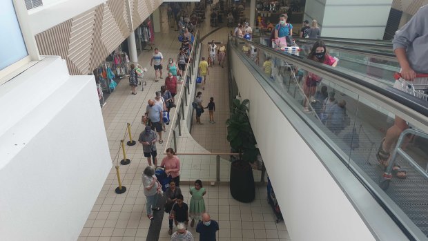 Greenslopes Plaza on Friday morning.