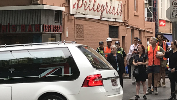 After the funeral a hearse drove Sisto Malaspina's coffin past Pellegrini's.