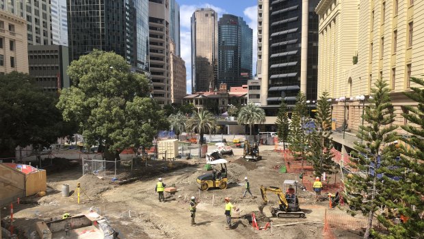 Restoration work underway at Anzac Square