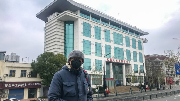 Australian citizen Moko Yong has been travelling around Wuhan on a shared bike, the only public transportation available in the city. 