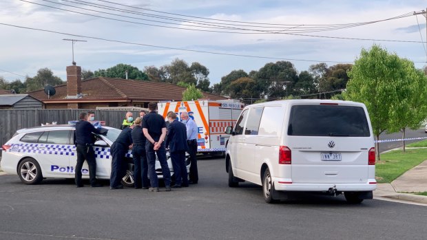 The homicide squad at Whittington on Wednesday afternoon.