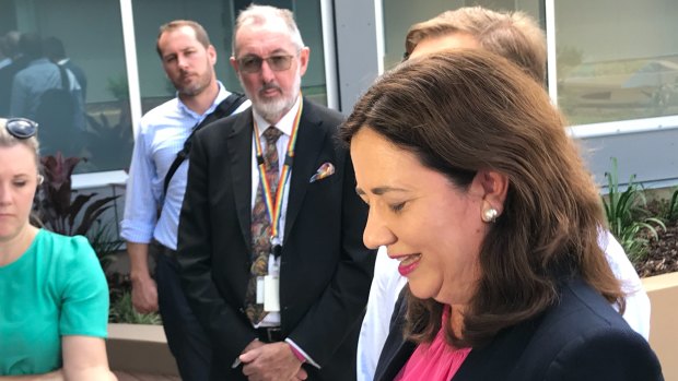 Premier Annastacia Palaszczuk speaks on Friday morning at the opening of the facility.