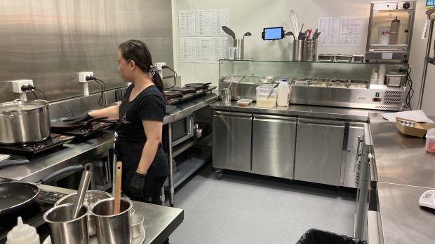 One of the smart kitchens within the facility in Coorparoo.