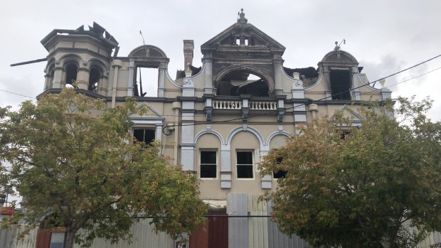 The abandoned hotel on Logan Road at Woolloongabba was damaged by a third blaze in September 2018.