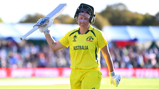 Alyssa Healy was unstoppable in the World Cup final earlier this year.