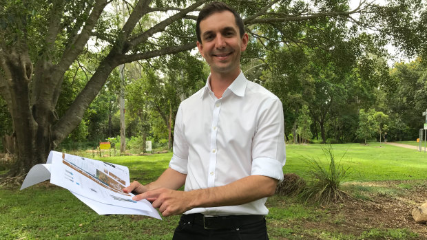 Federal Brisbane MP Trevor Evans (LNP) announces three Brisbane River Revegetation programs, including plans to restore lowland rainforest near Newmarket.
