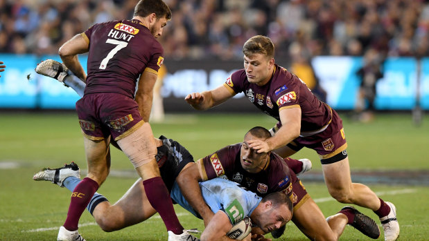 Off the mark: Brad Fittler was impressed with Queensland's speed off the line in game one.