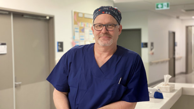 Gold Coast University Hospital director of obstetrics Dr Benjamin Bopp, who helped plan Australia's first coronavirus delivery.
