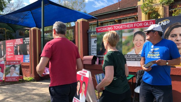 Voters in Morningside beat the queues by heading into their polling station early on Saturday morning.