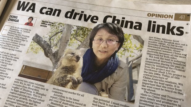 China's consul-general to WA Dong Zhihua has published two opinion editorials in as many months in Perth's daily newspaper.