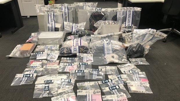 Items that police say they found at a Kambah home on Saturday morning, leading to charges being laid against two people.