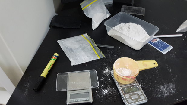 Drugs seized from a major Sunshine Coast syndicate operation by Queensland Police.