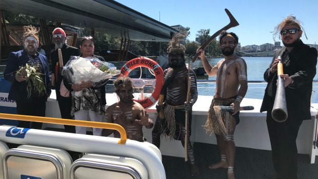 A Welcome to Meanjin (Brisbane) dance on board the Neville Bonner CityCat.