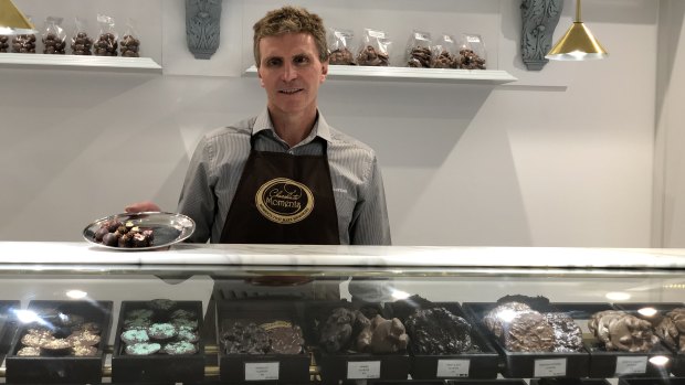 Chocolatier Gerrard Gosens from Chocolate Moments on Albert Street says Cross River Rail has had a huge impact on his business.