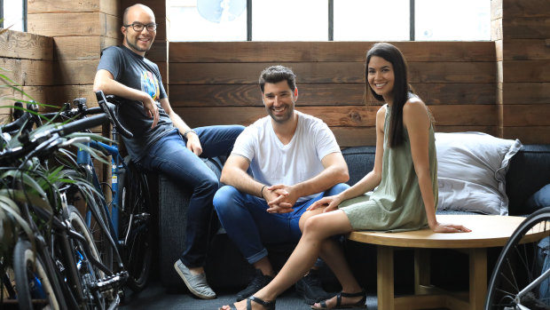 Canva co-founders Cameron Adams, Cliff Obrecht and Melanie Perkins are now worth an estimated $8 billion.