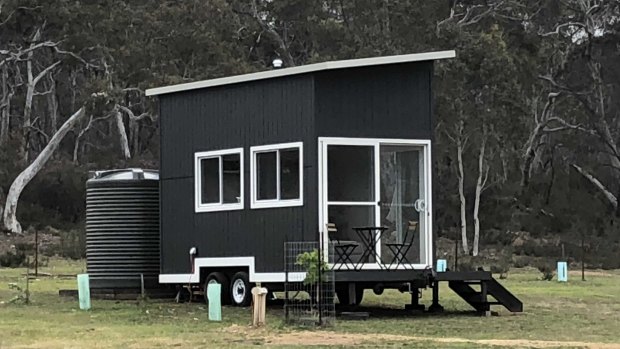Tiny home accommodation has only recently been added to The Saddle Camp in Braidwood.