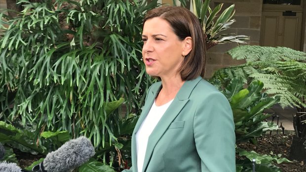 Opposition Leader Deb Frecklington announces she will step down as leader of the LNP in Queensland on Monday.