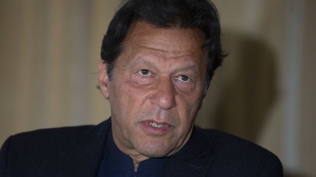 Imran Khan blames India for backing separatists.
