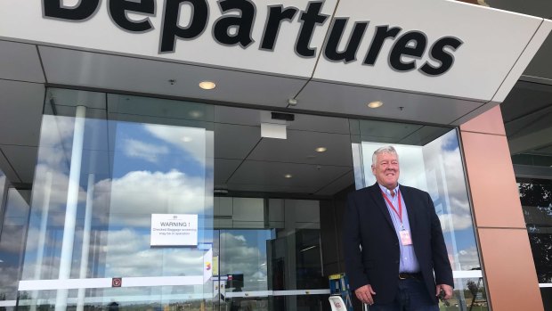 John Wagner at his family’s Toowoomba Wellcamp Airport.