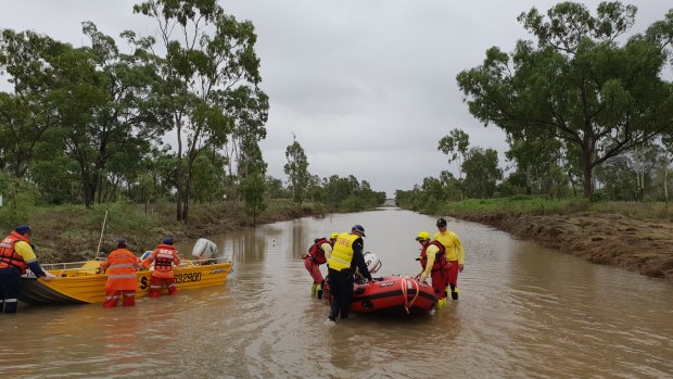 Townsville police have assisted with the evacuation of stranded motorists and re-supply of grazing property owners.