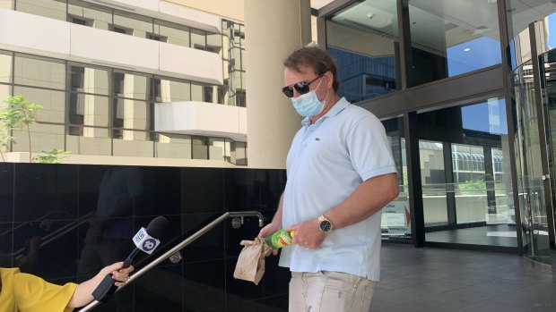 Jason Lawson appeared in court on February 9, charged with providing false vaccination proof and ID, to gain entry to Crown Casino. 