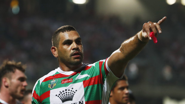Souths captain Greg Inglis has made a habit of scoring against the Raiders.