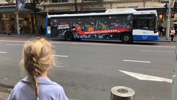 A significant number of children in NSW are exposed to these advertisements as more than 400,000 children use a train or bus daily.