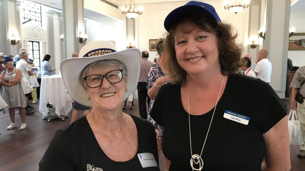 Brisbane Greeters' Denise Maguire and Sandra Mitchell return as volunteer guides.