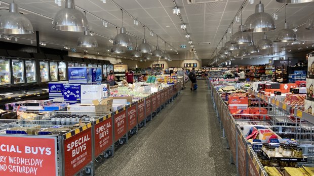 No mass panic buying at Fairfield Aldi on Saturday.