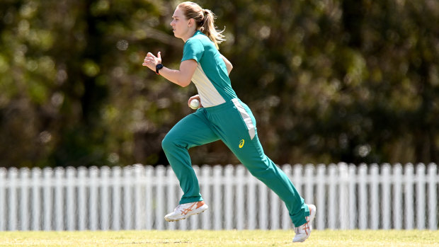 Maitlan Brown during a warm-up match on Thursday.