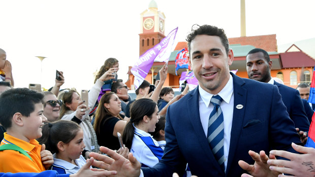 Grand farewell: Storm fullback Billy Slater will play his final game in the grand final on Sunday.