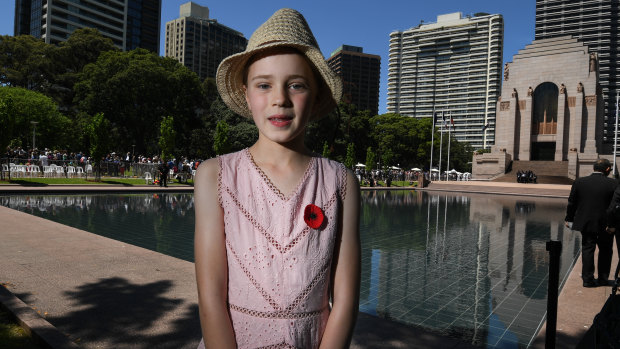 Rosemary O'Brien, aged 10, knows about World War I.