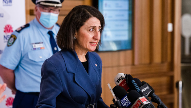 Restrictions may begin to be eased if NSW reaches six million jabs by the end of August, Premier Gladys Berejiklian said.