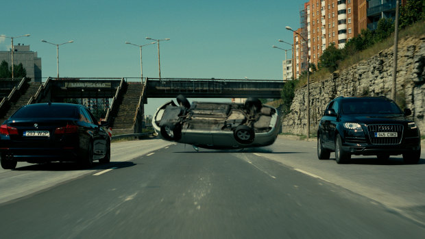 The spectacular car chase in Tenet involved drivers with steering wheels in the boot so they could go fast backwards. 