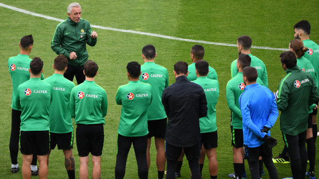 One team: Bert van Marwijk's bond with the Australian players is growing, and the Socceroos have adapted to his tactics with gusto.