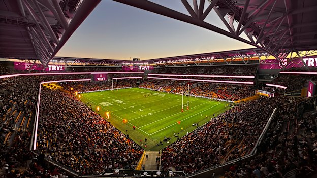 New screens were planned in the top corners of Suncorp Stadium. Image obtained through RTI legislation.