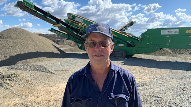 Central Highlands quarry owner Dave Reddiex.