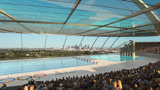 Spectators would be treated to sweeping views of Brisbane.