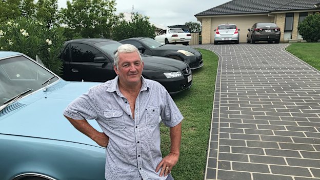 Car enthusiast Alan Marshall at his home in Grantham.