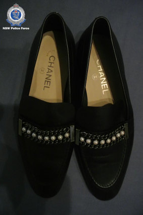 Some of the Chanel flats seized by investigators.
