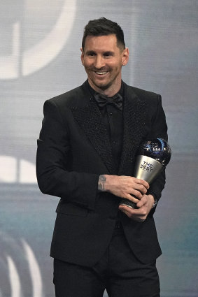 Lionel Messi was named the best men’s player in the world at the FIFA awards.
