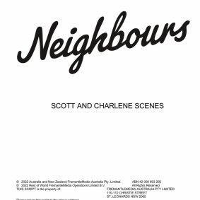 Donovan posted an image of the cover of the pair’s script pages.