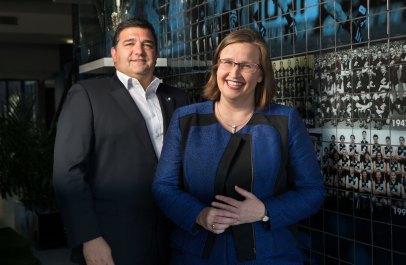 Mark LoGiudice and Kate Jenkins.