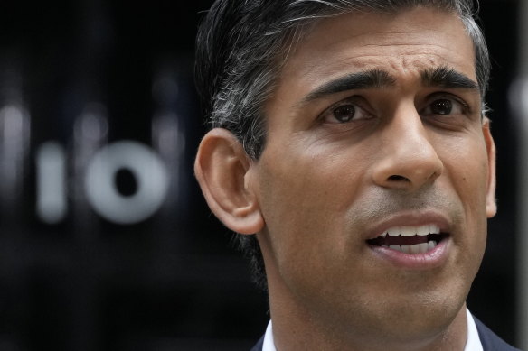 British Prime Minister Rishi Sunak.