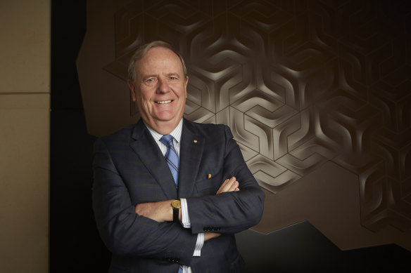 Former treasurer Peter Costello is preparing to say farewell to Higgins. 
