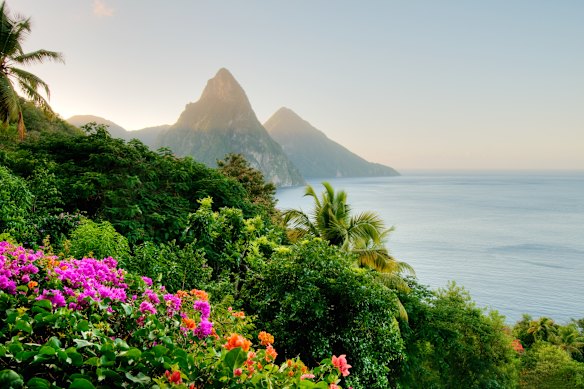 Lazing on a beach is pretty much obligatory in Saint Lucia.