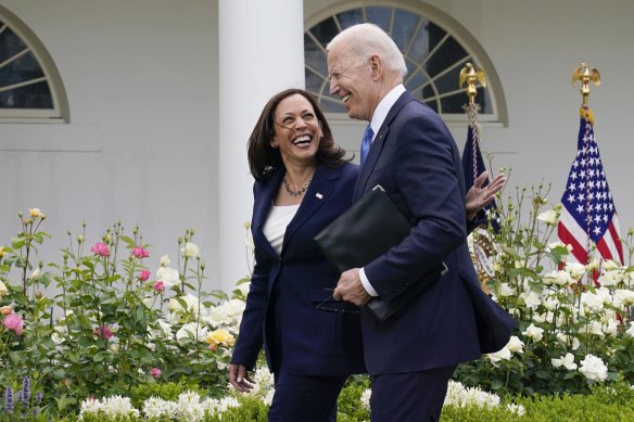 Biden and Harris in 2021.